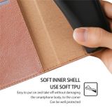 Peňaženkové kožené puzdro Gloss Oil na Xiaomi 14 Pro - Ružovo zlatá