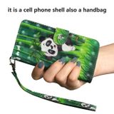 Peňaženkové 3D puzdro na LG K41S - Bamboo Panda