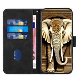 Peňaženkové kožené puzdro Elephant na Xiaomi Redmi Note 13 - Čierna