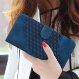 Peňaženkové kožené puzdro Embossed na Samsung Galaxy Z Fold4 - Modrá