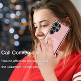 Kožený kryt Crossbody na Samsung Galaxy S24 Ultra 5G - Ružová