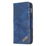 Peňaženkové kožené puzdro na Samsung Galaxy S10e - Modrá