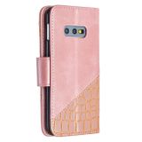 Peňaženkové kožené puzdro na Samsung Galaxy S10e - Ružovozlatá