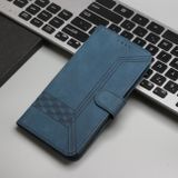 Peňaženkové kožené puzdro Cubic Skin na Xiaomi Redmi Note 13 Pro 4G - Modrá