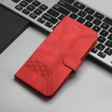 Peňaženkové kožené puzdro Cubic Skin na Xiaomi Redmi Note 13 Pro 4G - Červená