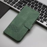 Peňaženkové kožené puzdro Cubic Skin na Xiaomi Redmi Note 13 Pro 4G - Zelená