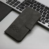 Peňaženkové kožené puzdro Cubic Skin na Xiaomi Redmi Note 13 Pro 4G - Čierna