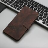 Peňaženkové kožené puzdro Cubic Skin na Xiaomi Redmi Note 13 Pro 4G - Hnedá