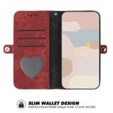 Peňaženkové kožené puzdro Fold na Xiaomi Redmi 13C - Červená