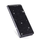 Peňaženkové Glitter puzdro na iPhone 11 Pro Max - Black