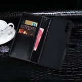 Peňaženkové kožené puzdro na Sony Xperia L4 - Crocodile Black