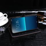 Peňaženkové kožené puzdro na Sony Xperia L4 - Dark Blue