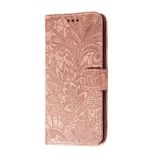 Peňaženkové kožené puzdro na iPhone 12 Mini - Ružovozlatá