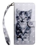 Peňaženkové kožené puzdro na iPhone 12 Pro Max - Cat