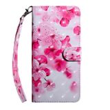 Peňaženkové kožené puzdro na iPhone 12 Pro Max - Red Flower