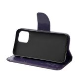 Peňaženkové kožené puzdro na iPhone 12 Mini - Deep Purple