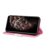 Peňaženkové kožené puzdro na iPhone 12 Pro Max - Ružová