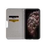 Peňaženkové kožené puzdro na iPhone 12 Pro Max - Šedá