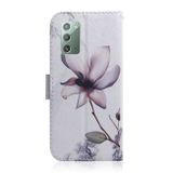Peňaženkové kožené puzdro na Samsung Galaxy Note 20 - Magnolia Flower