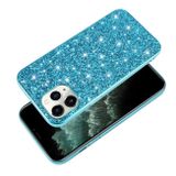 Gumený Glitter kryt na iPhone 12 Pro Max - Modrá