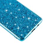 Gumený Glitter kryt na Samsung Galaxy A71 5G - Zlatoružová