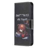 Peňaženkové kožené puzdro na iPhone 12 Pro Max - Bear