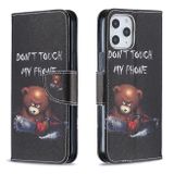 Peňaženkové kožené puzdro na iPhone 12 Pro Max - Bear
