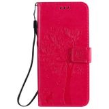 Peňaženkové kožené puzdro na LG K41S/K51S - Rose Red