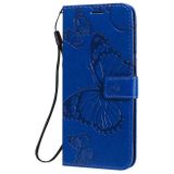 Peňaženkové 3D puzdro na LG K41S/K51S - Modrá