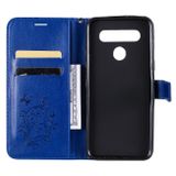 Peňaženkové 3D puzdro na LG K41S/K51S - Modrá