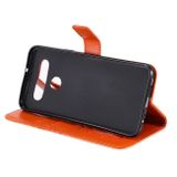 Peňaženkové 3D puzdro na LG K41S/K51S - Oranžová