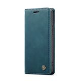 Peňaženkové kožené puzdro na iPhone 12 Mini - Modrá