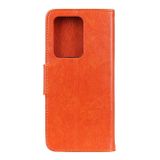 Peňaženkové kožené puzdro NAPPA na Huawei P40 Pro Plus – Oranžová