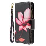 Peňaženkové kožené puzdro na iPhone 12/12 Pro - Lotus