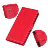 Peňaženkové kožené puzdro na Motorola Moto G9 PLay / E7 Plus - Červená