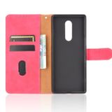 Peňaženkové kožené puzdro na Sony Xperia 1 - Ružovočervená