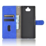 Peňaženkové kožené puzdro na Sony Xperia 10 - Modrá