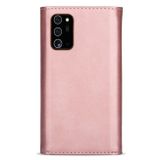 Peňaženkové kožené puzdro na Samsung Galaxy Note 20 - Ružovozlatá