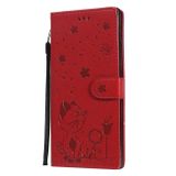 Peňaženkové kožené puzdro CAT na Samsung Galaxy Note 20 Ultra - Červená