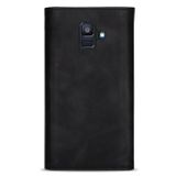 Peňaženkové kožené puzdro na Samsung Galaxy A6 - Black