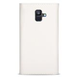 Peňaženkové kožené puzdro na Samsung Galaxy A6 - White