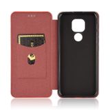 Peňaženkové puzdro na Motorola Moto G9 PLay / E7 Plus - Červená