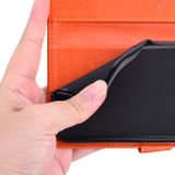 Peňaženkové kožené puzdro na Sony Xperia 10 - Oranžová