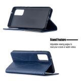 Peňaženkové kožené puzdro na Samsung Galaxy S20 FE - Modrá