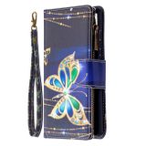 Peňaženkové kožené puzdro na Samsung Galaxy S20 FE - Big Butterfly