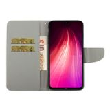 Peňaženkové kožené puzdro na Xiaomi Redmi Note 8T - Purple Marble