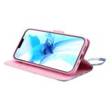 Peňaženkové 3D puzdro na iPhone 12/12 Pro - Blue Peacock