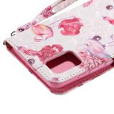 Peňaženkové 3D puzdro na Samsung Galaxy A71 5G - Flamingo