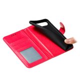 Peňaženkové kožené puzdro na LG K41S/K51S - Červená