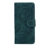 Peňaženkové kožené puzdro na LG K41S/K51S - Zelená